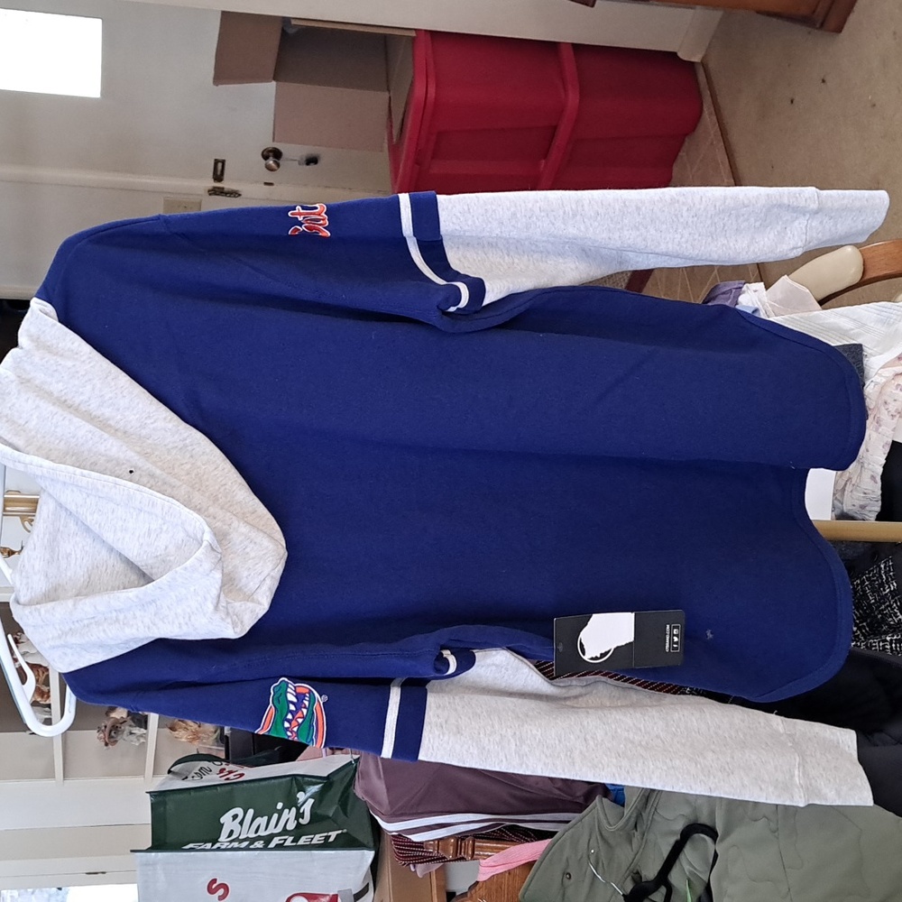 Florida Gators Two-Tone Hooded Sweatshirt - Blue/Gray - Picture 4 of 6